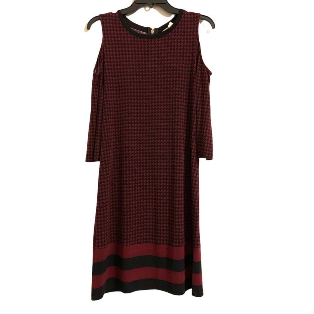 Michael Kors • Burgundy Cold Shoulder Dress